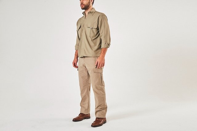 Camisa Hombre Dabi de secado rápido, con protección UV, antidesgarro, bolsillo plaqué.